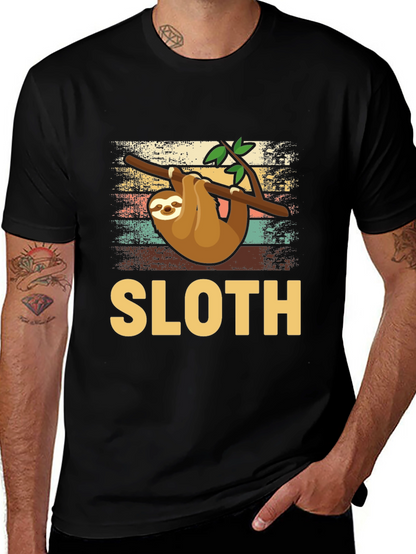 Sloth Graphic Tee - Hang Loose & Stay Cozy!