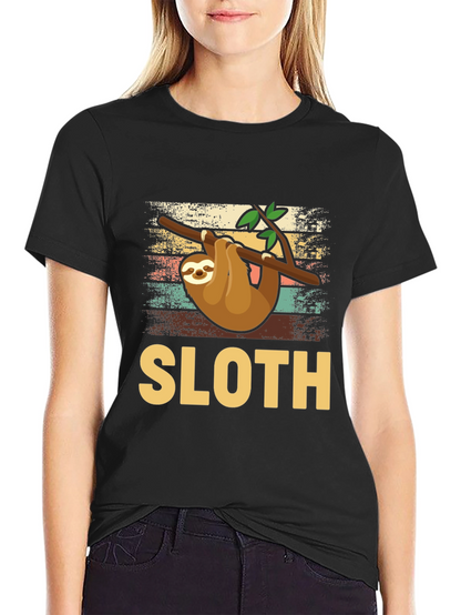Sloth Graphic Tee - Hang Loose & Stay Cozy!