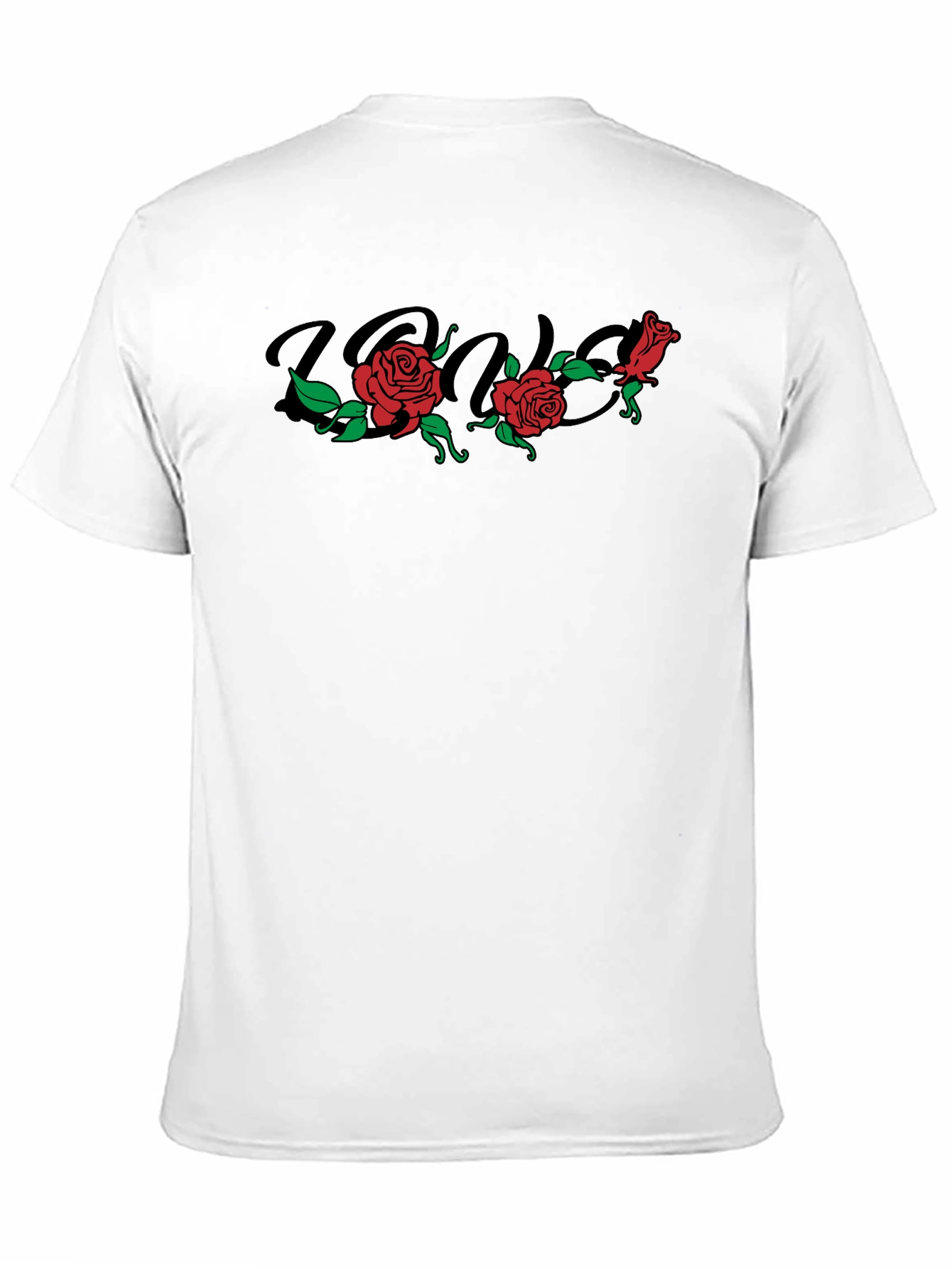 Rose Graphic Black T-Shirt