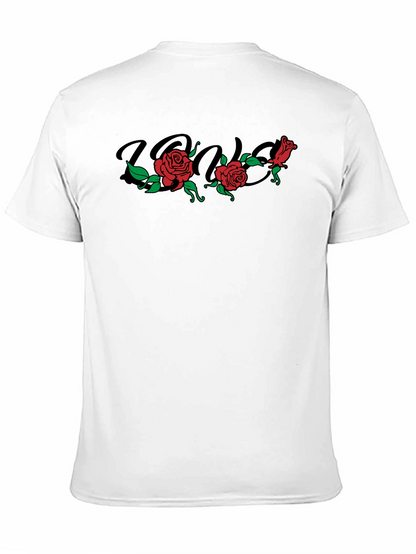 Rose Graphic Black T-Shirt