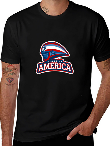 Stars of America Graphic Tee - Patriotic Design