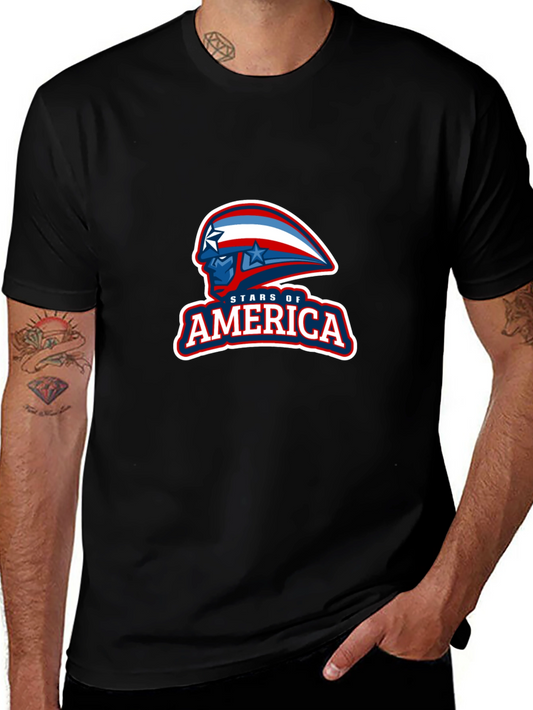 Stars of America Graphic Tee - Patriotic Design