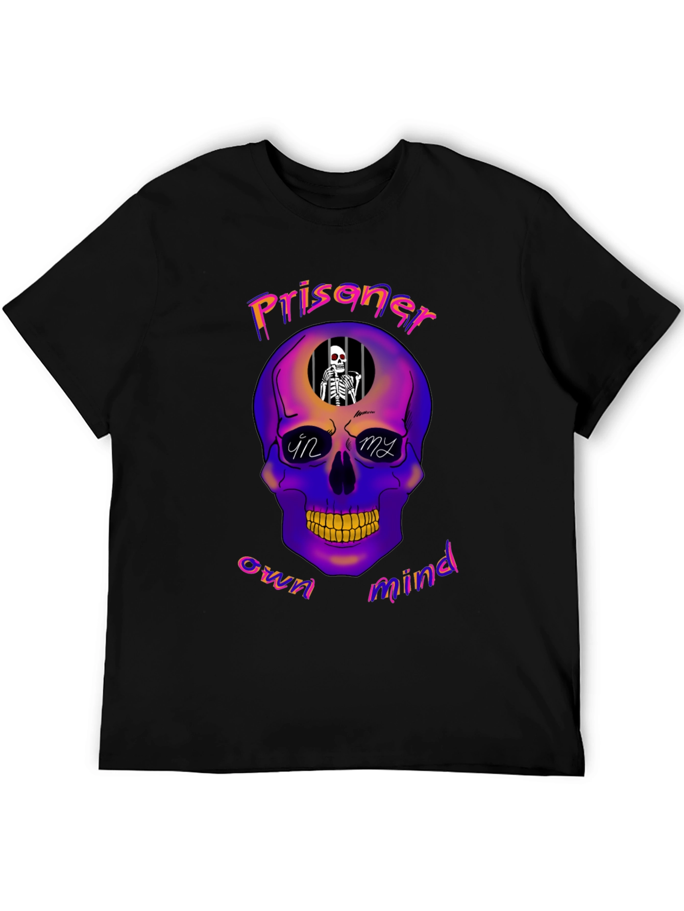 Prisoner of My Own Mind Skull Graphic Tee