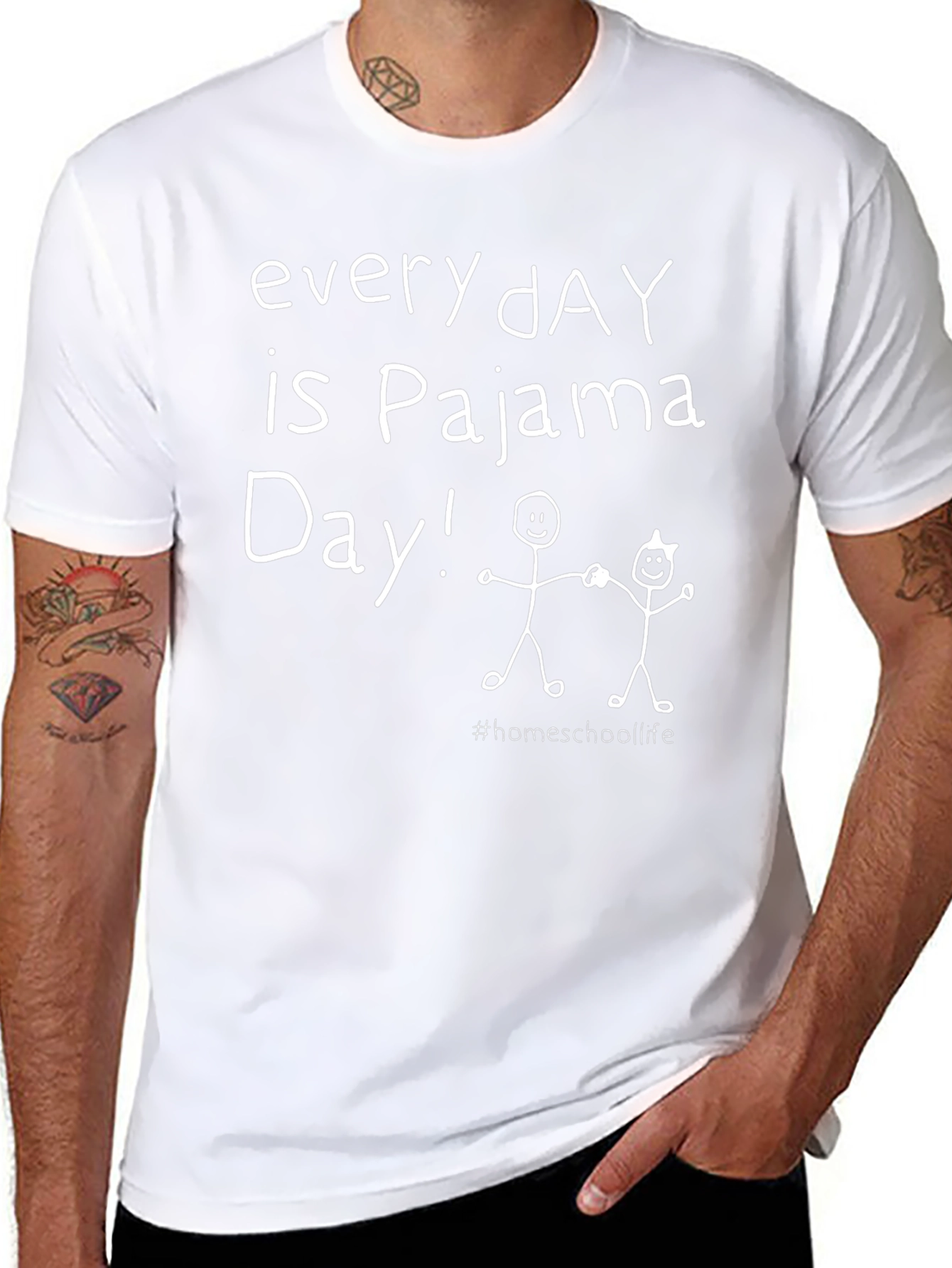 Every Day is Pajama Day T-Shirt Homeschool Life