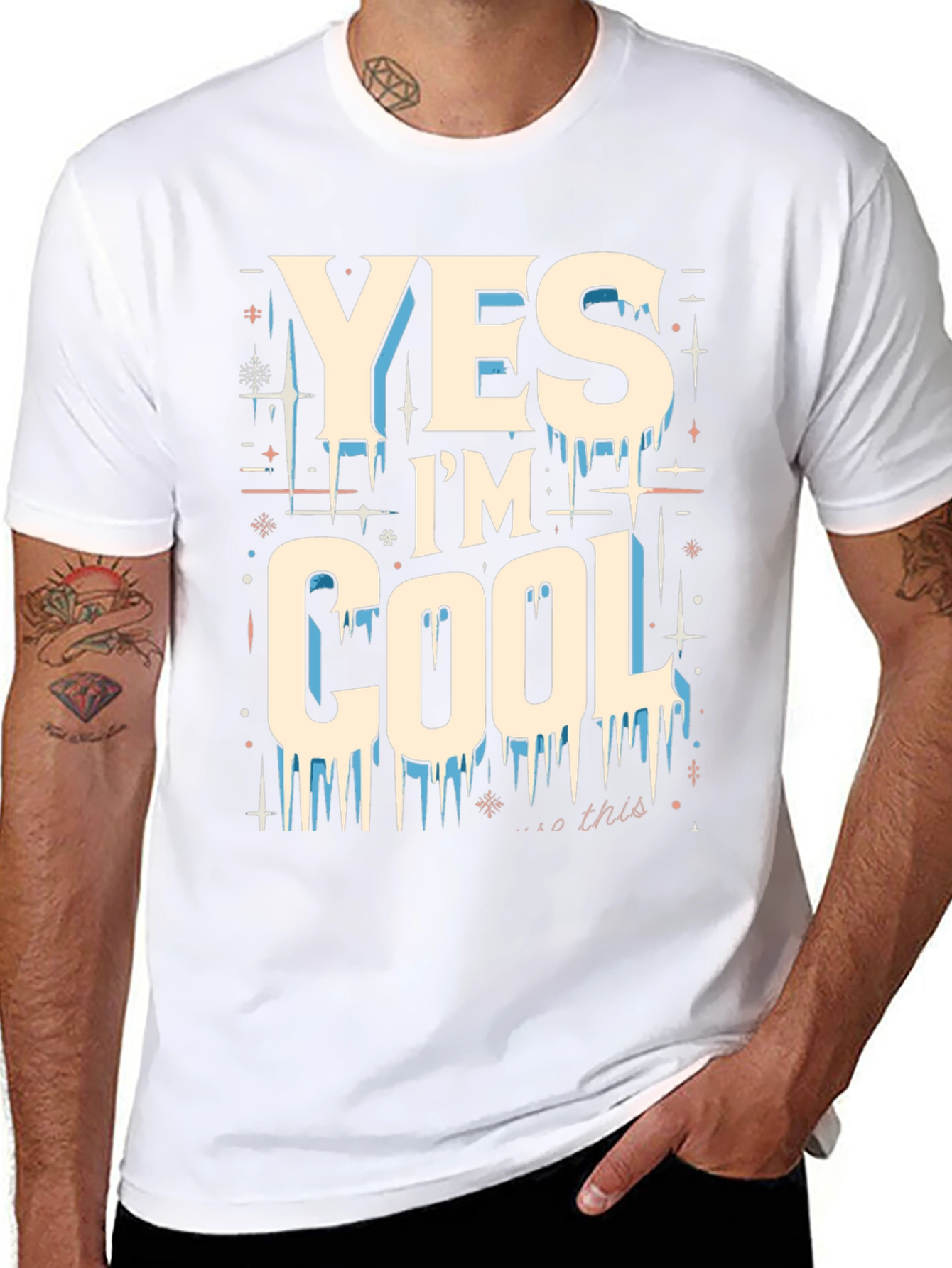Yes Im Cool Graphic Tee