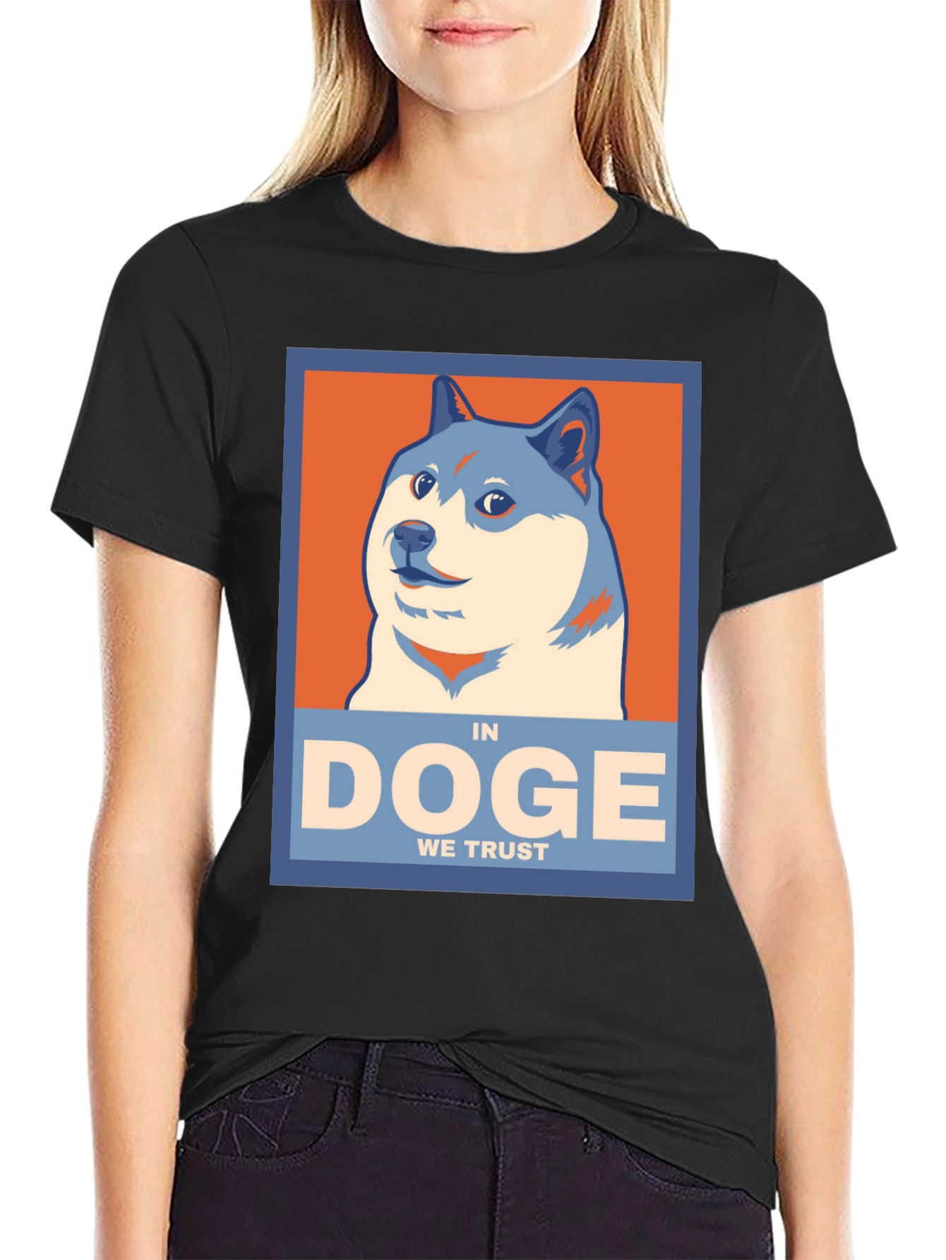 In Doge We Trust Black T-Shirt