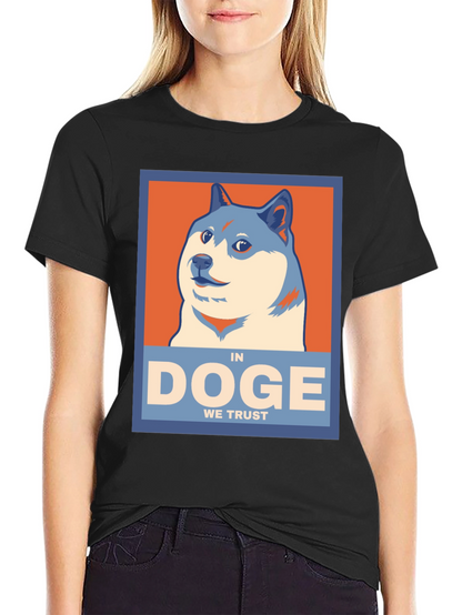 In Doge We Trust Black T-Shirt