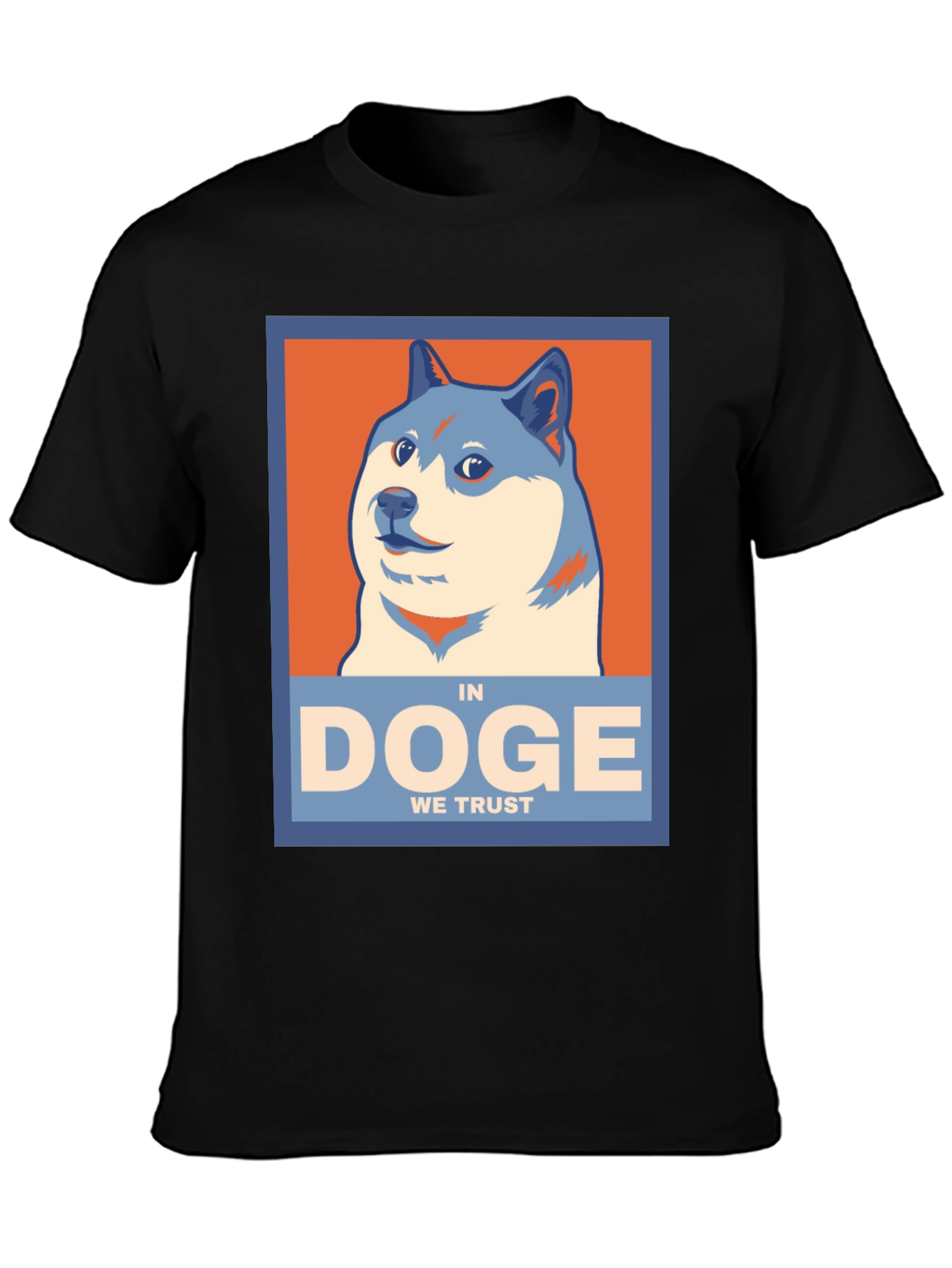 In Doge We Trust Black T-Shirt