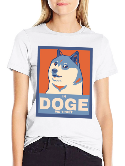 In Doge We Trust Black T-Shirt