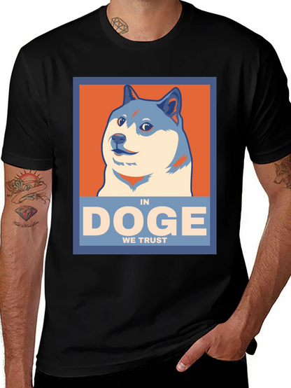 In Doge We Trust Black T-Shirt