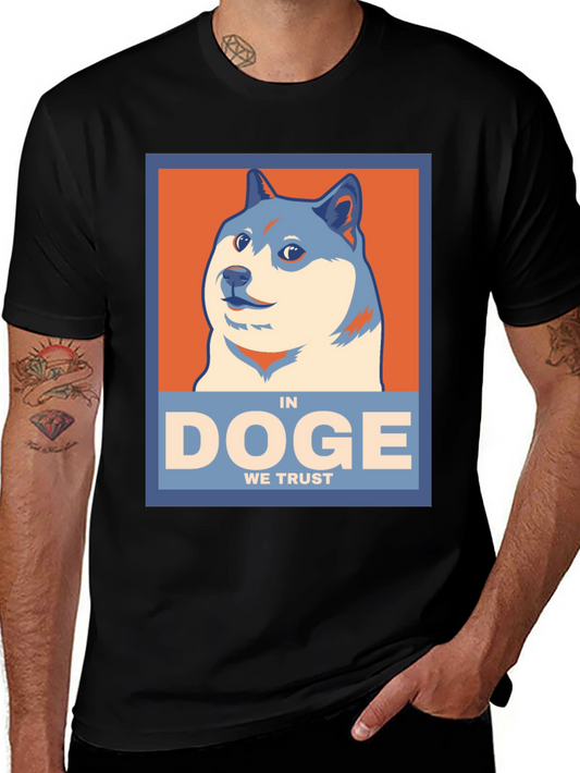 In Doge We Trust Black T-Shirt