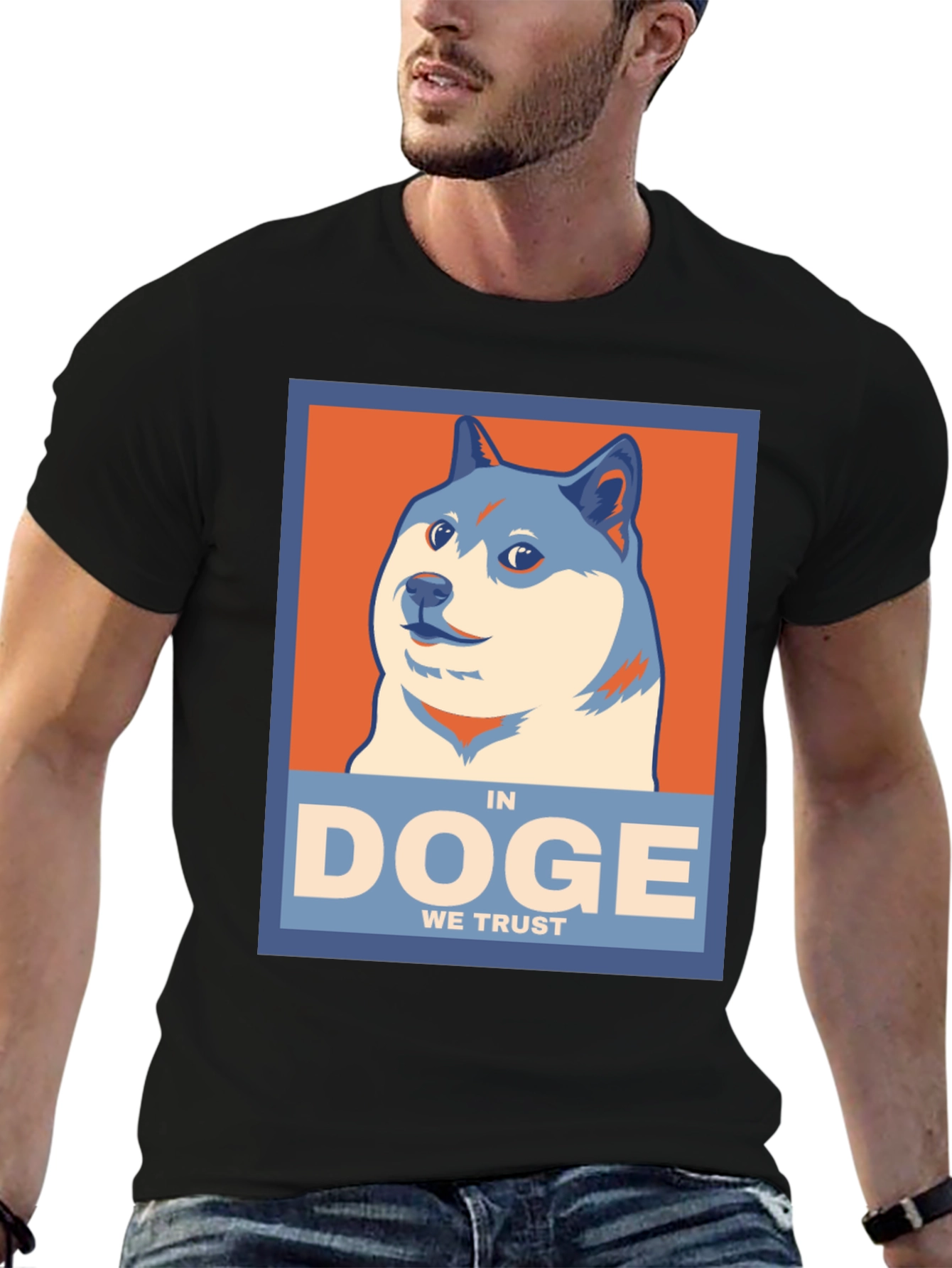 In Doge We Trust Black T-Shirt