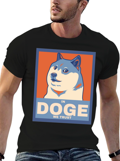 In Doge We Trust Black T-Shirt