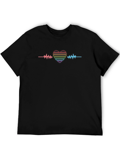 LGBT Pride Heartbeat Graphic Tee