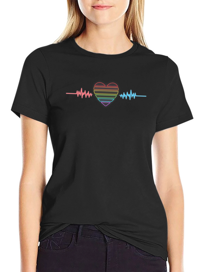 LGBT Pride Heartbeat Graphic Tee