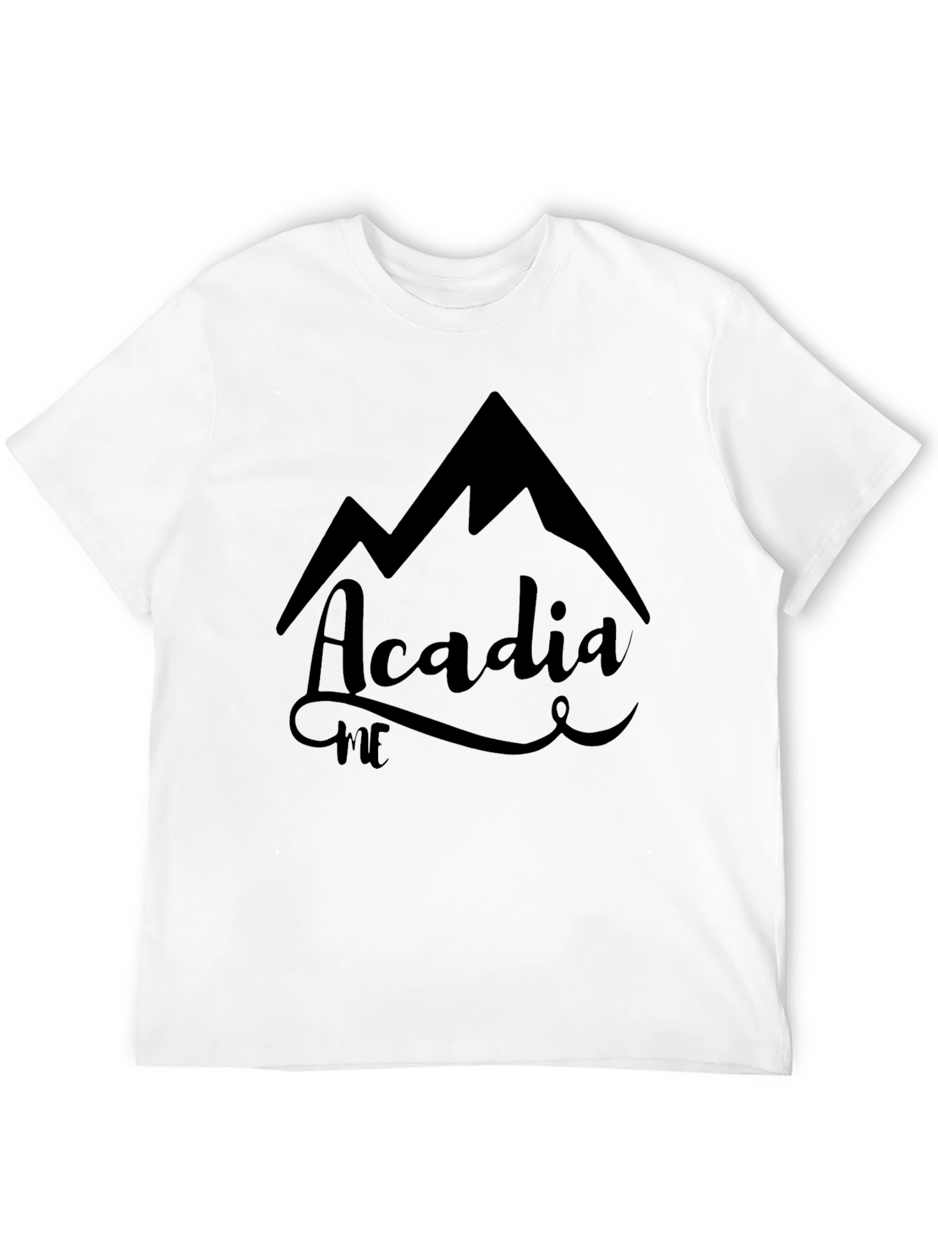 Acadia ME Mountain Graphic Tee - Black