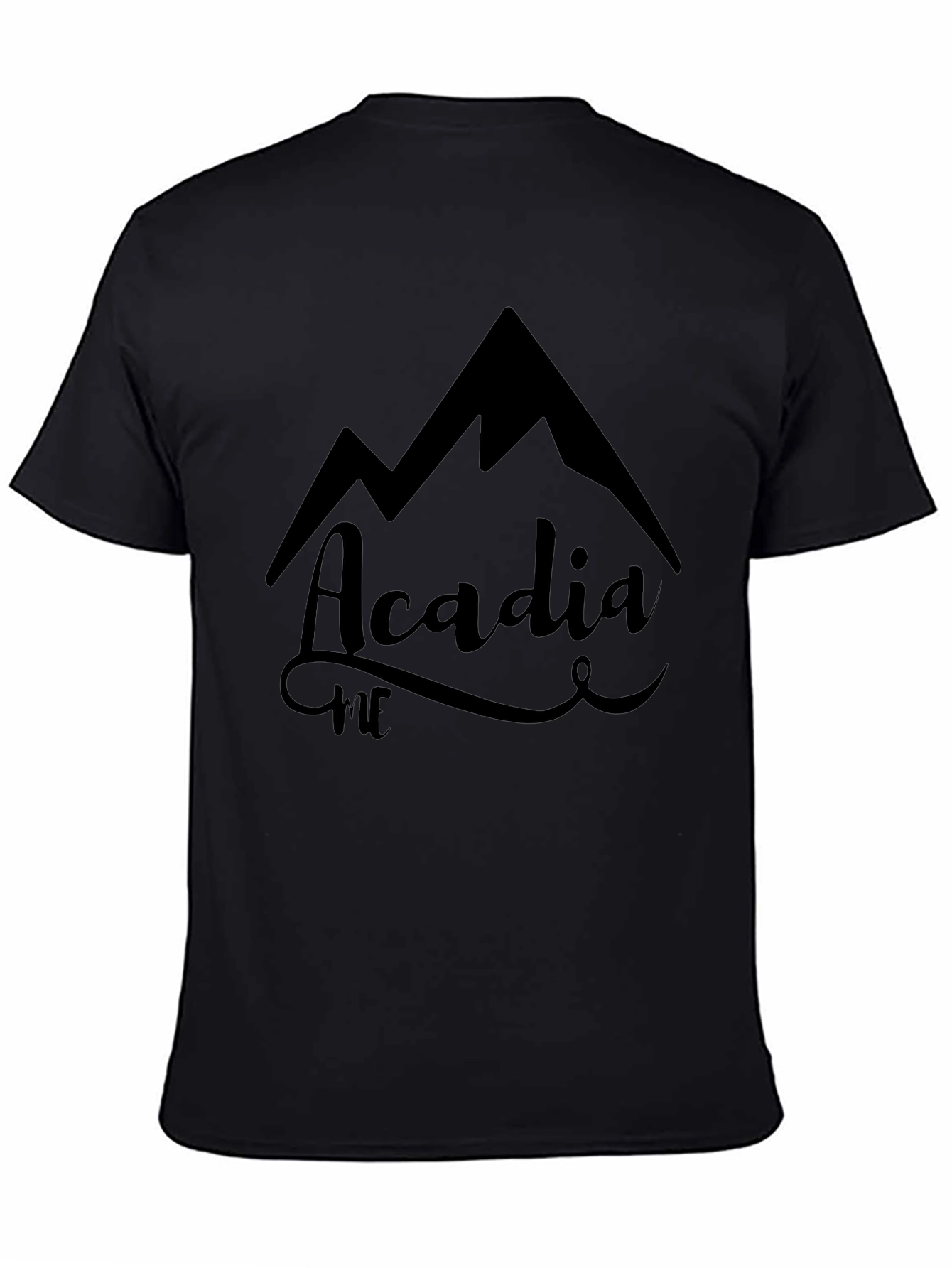 Acadia ME Mountain Graphic Tee - Black