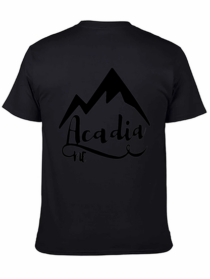 Acadia ME Mountain Graphic Tee - Black