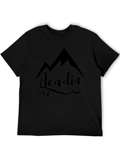Acadia ME Mountain Graphic Tee - Black