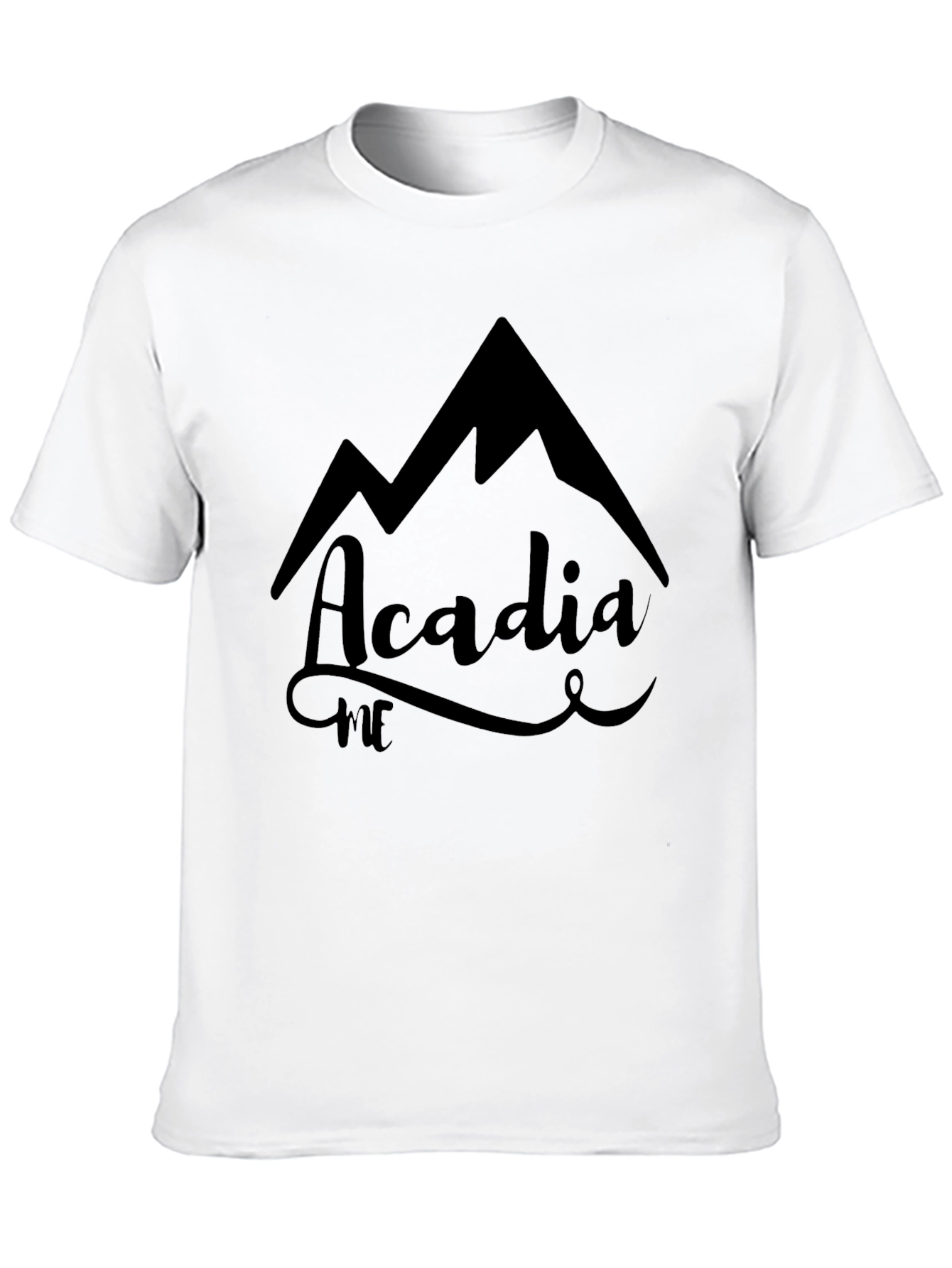 Acadia ME Mountain Graphic Tee - Black