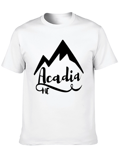 Acadia ME Mountain Graphic Tee - Black