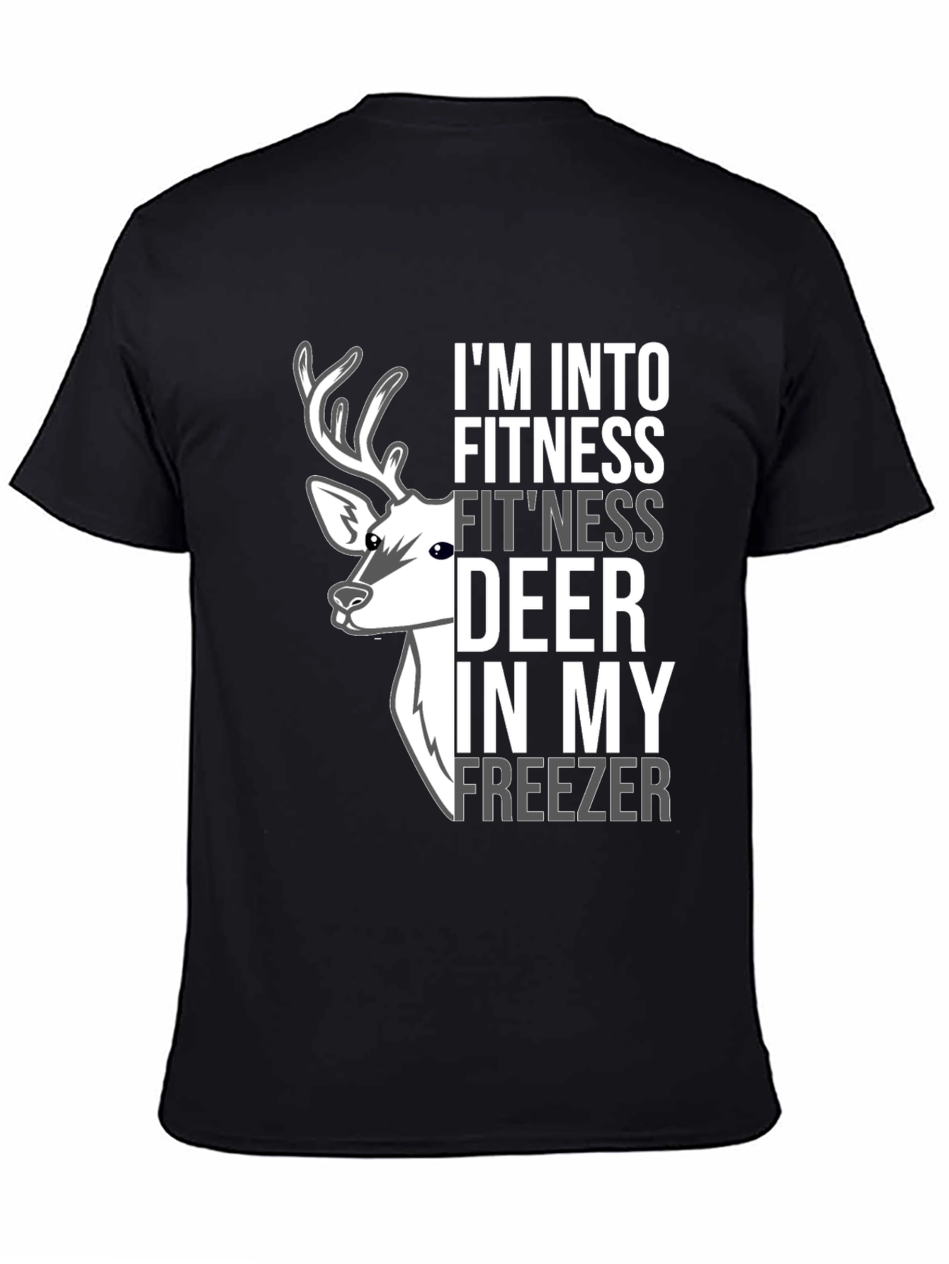 Fitness Deer Freezer Novelty Graphic Tee