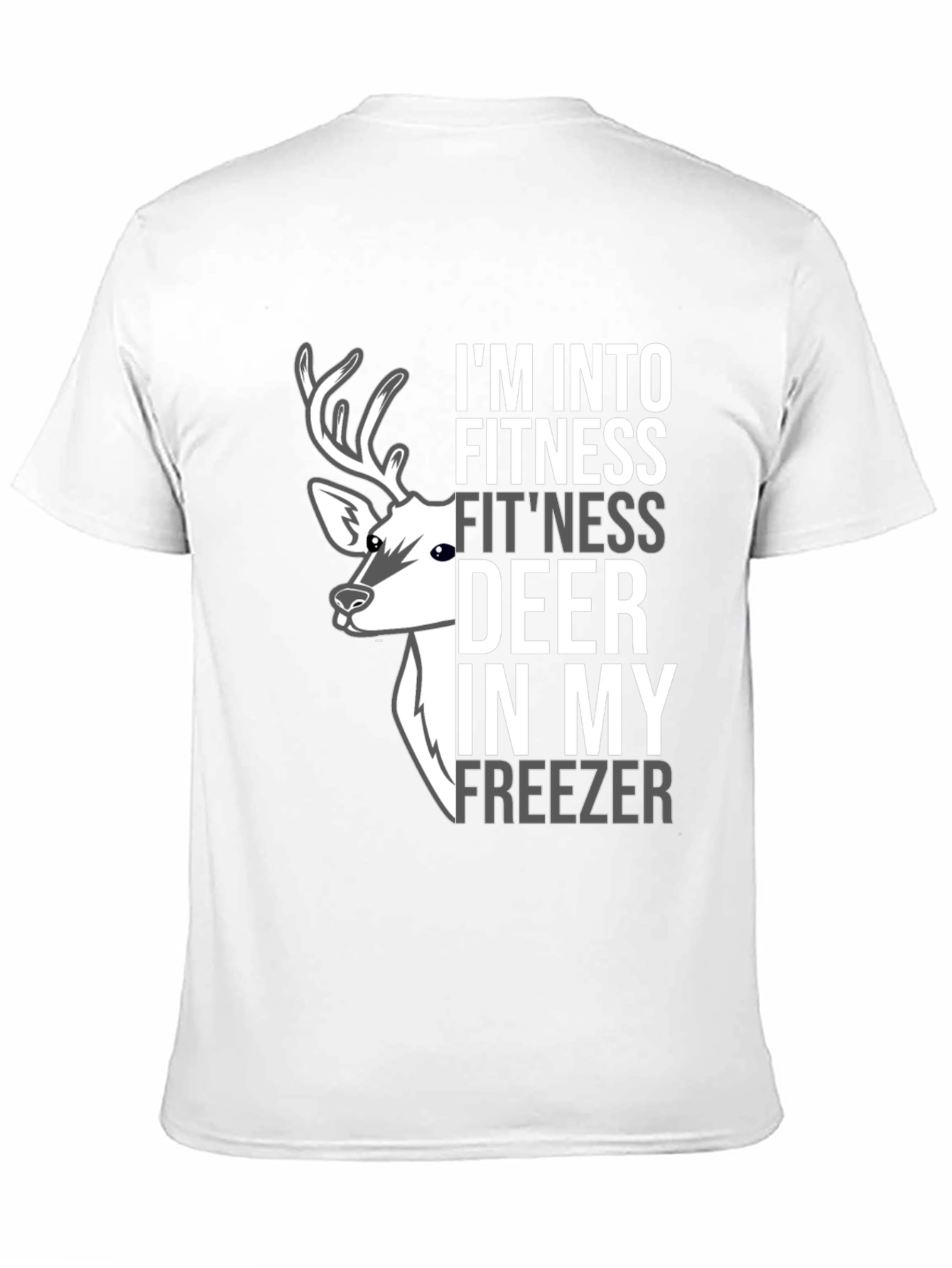 Fitness Deer Freezer Novelty Graphic Tee