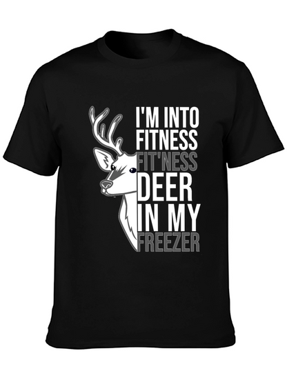 Fitness Deer Freezer Novelty Graphic Tee
