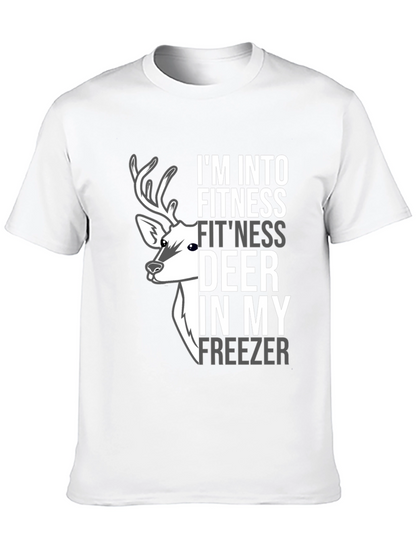 Fitness Deer Freezer Novelty Graphic Tee