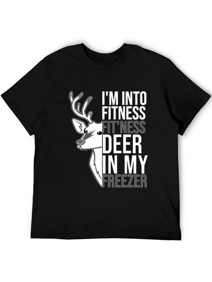 Fitness Deer Freezer Novelty Graphic Tee