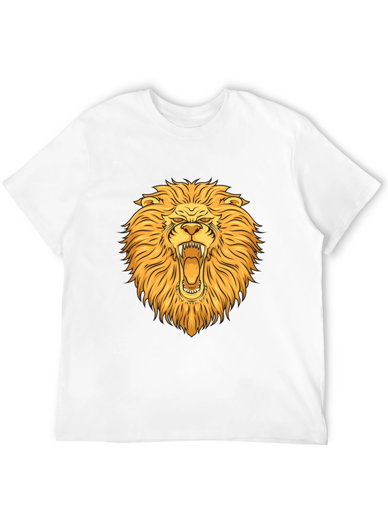 Lion Graphic T-Shirt - Bold Animal Print Tee