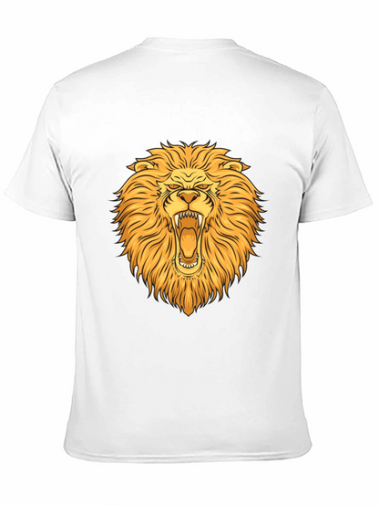 Lion Graphic T-Shirt - Bold Animal Print Tee