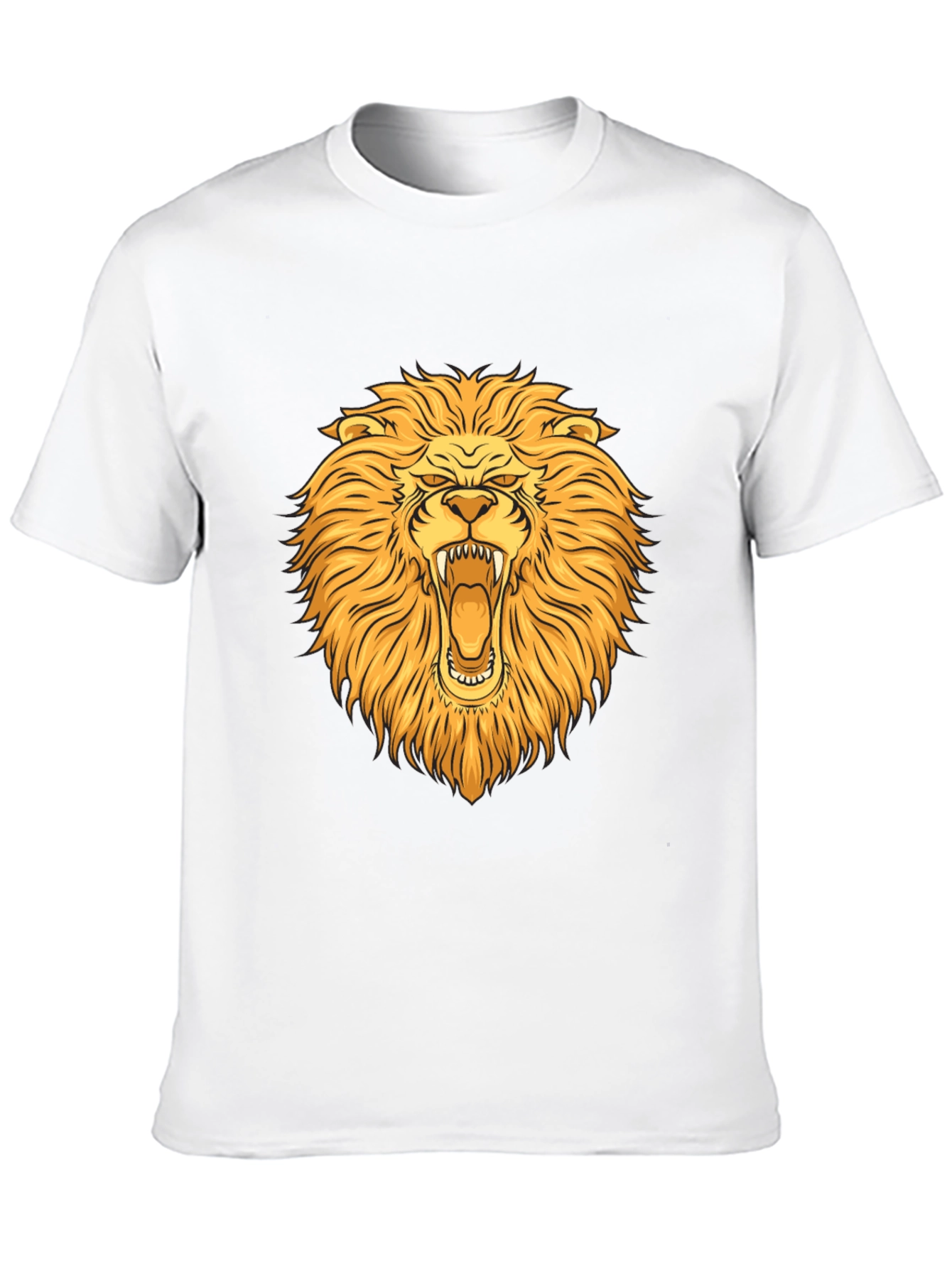 Lion Graphic T-Shirt - Bold Animal Print Tee