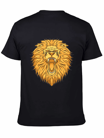 Lion Graphic T-Shirt - Bold Animal Print Tee