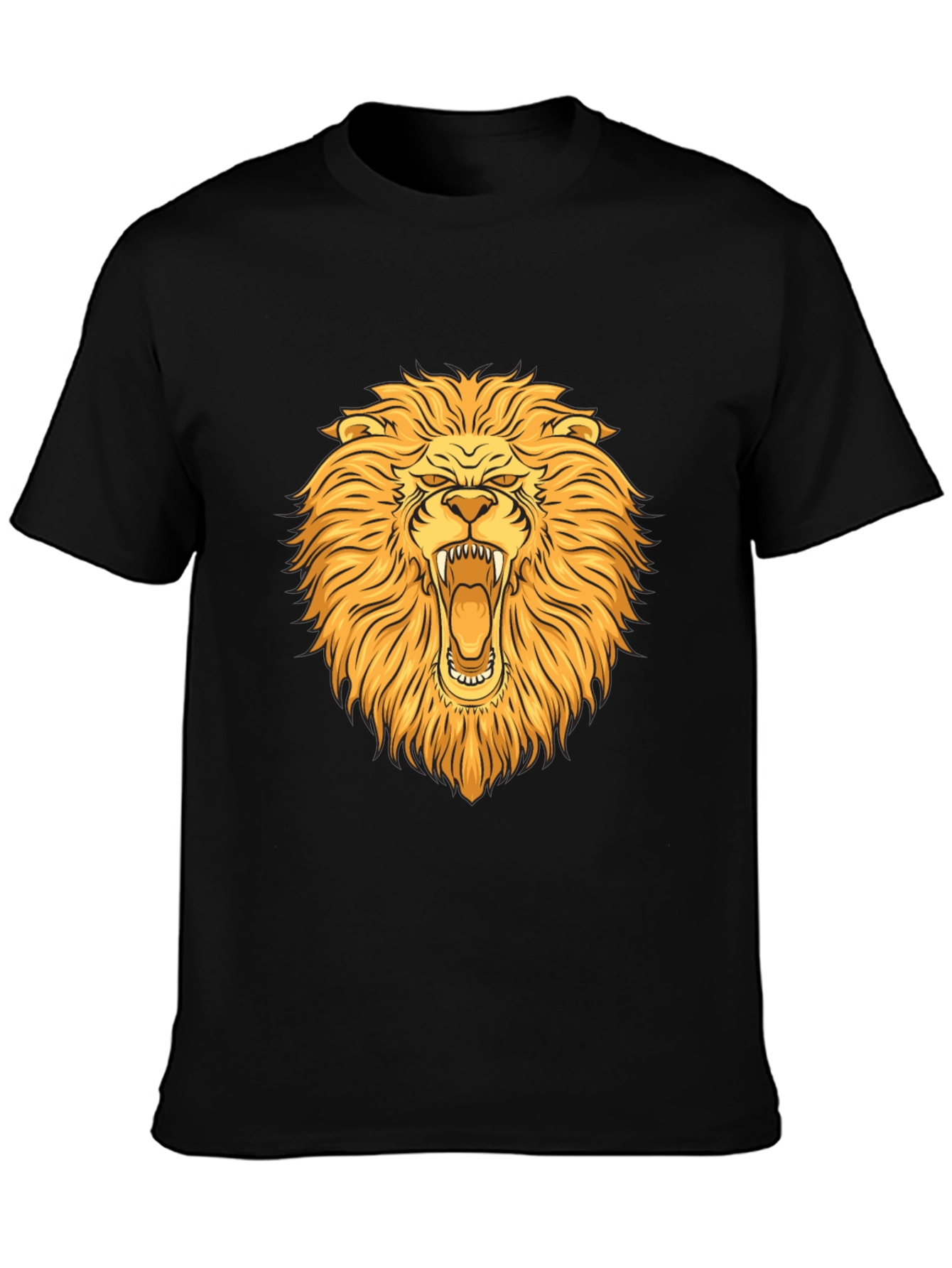 Lion Graphic T-Shirt - Bold Animal Print Tee