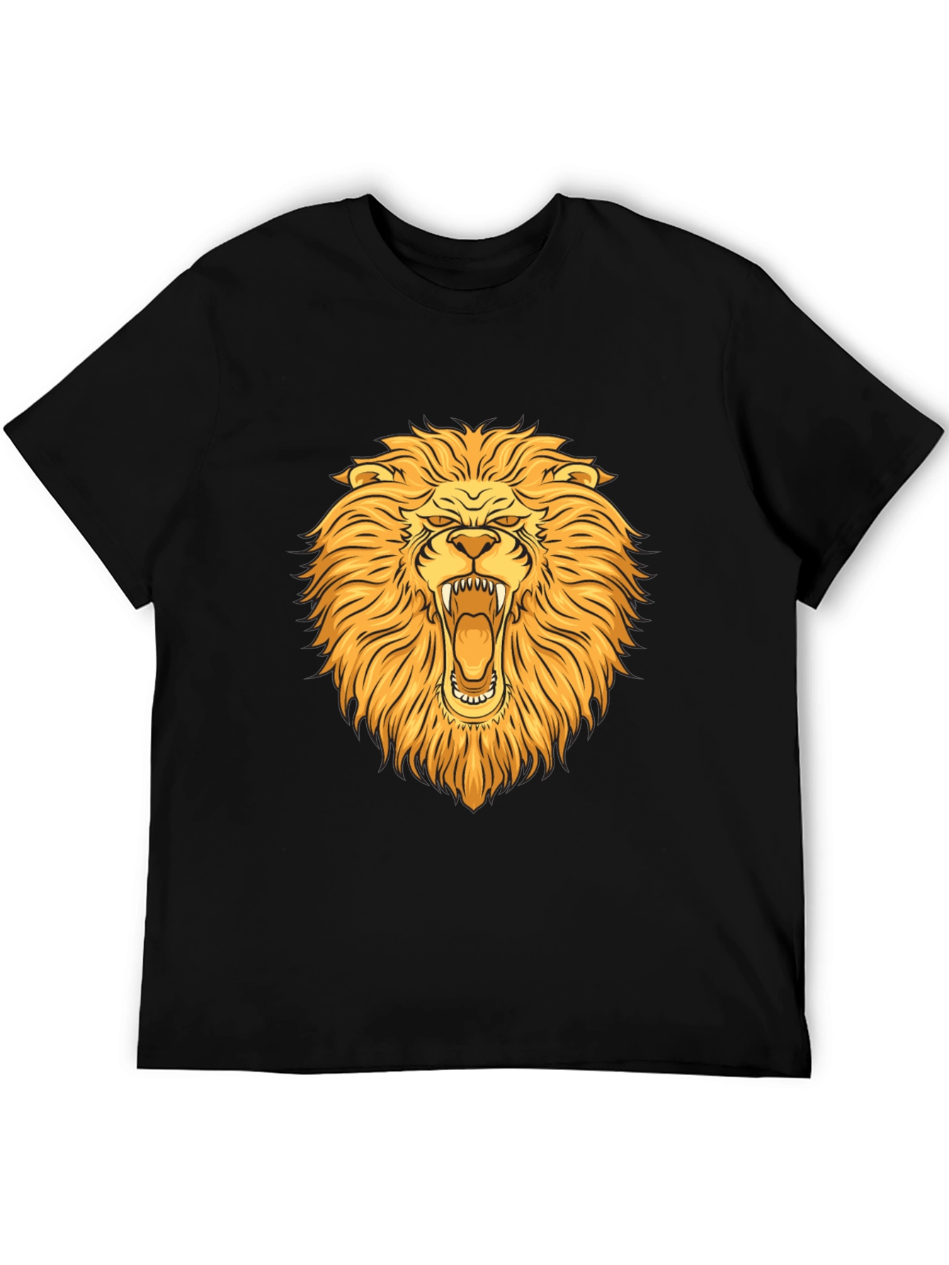 Lion Graphic T-Shirt - Bold Animal Print Tee