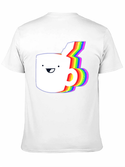 Rainbow Animated Coffee Mug Graphic T-Shirt