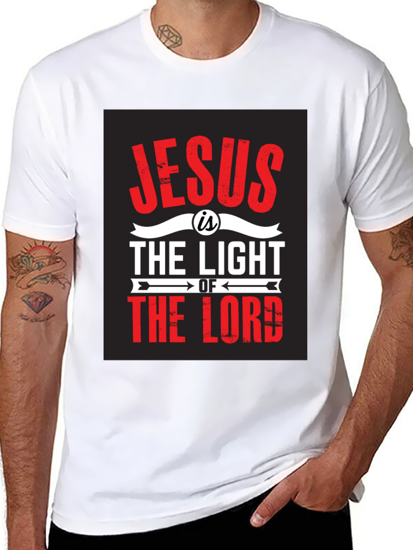 Jesus is the Light Graphic Tee - Christian Apparel