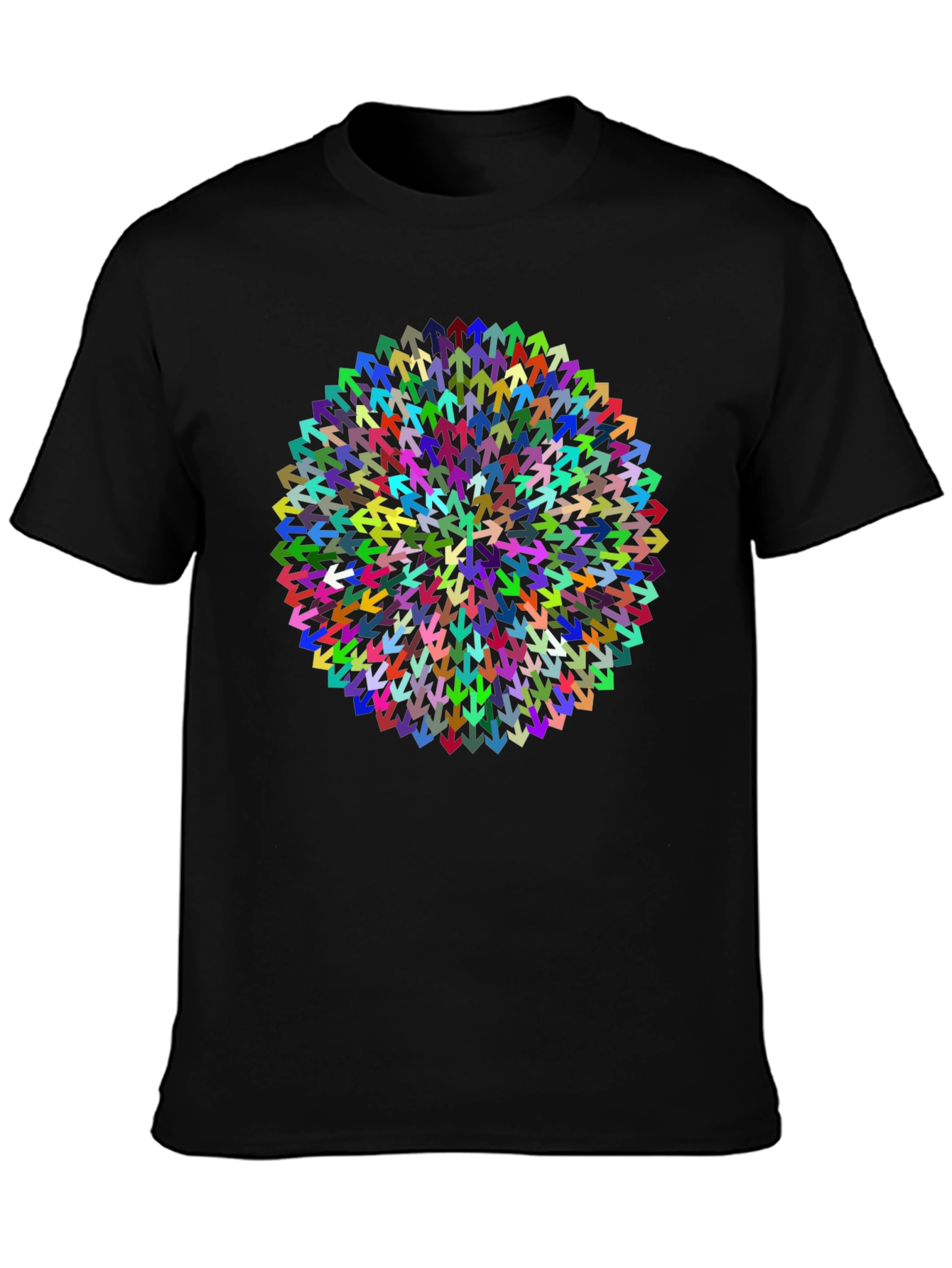 Arrow Mandala Black T-Shirt