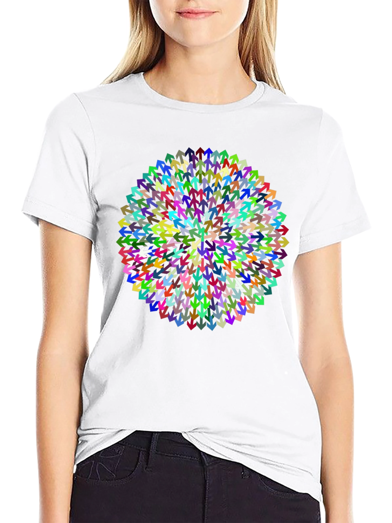 Arrow Mandala Black T-Shirt
