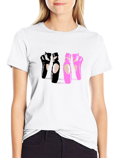 Ballet Shoe Graphic T-Shirt - Dancer Tee