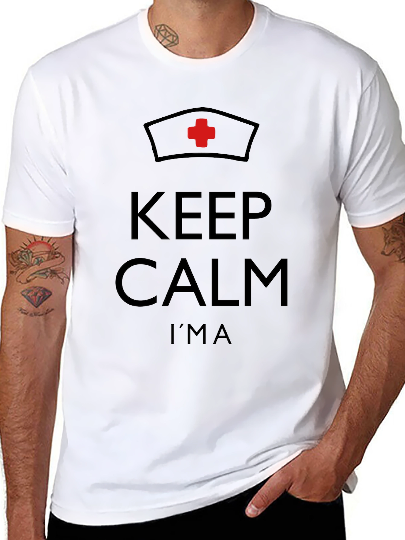 Keep Calm Im a Nurse Graphic T-Shirt