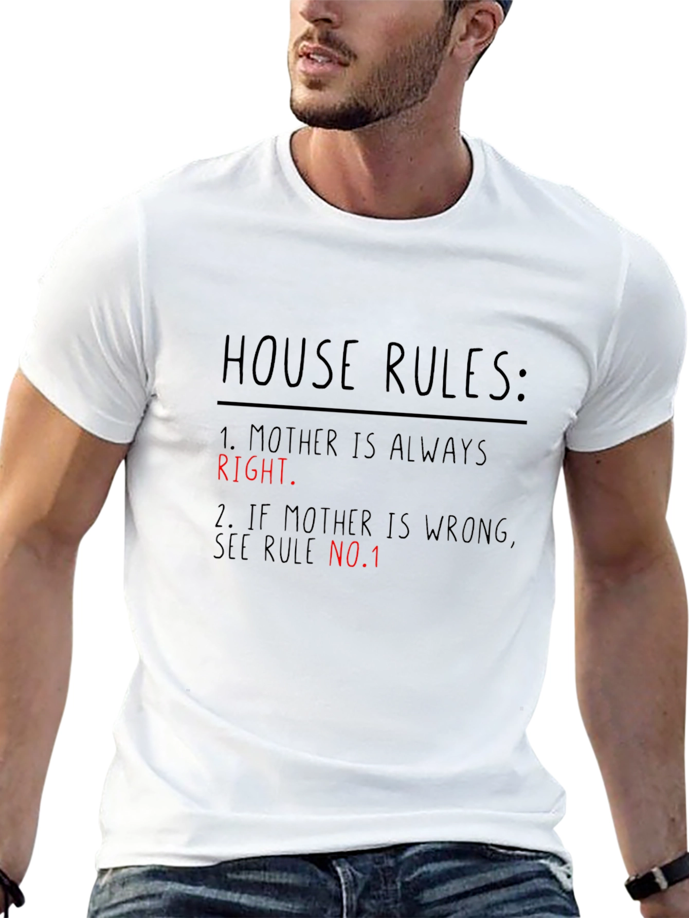 House Rules: Mother Is Always Right Black T-Shirt