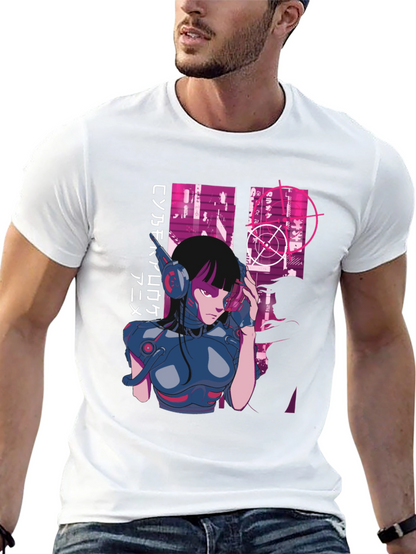Cyberpunk Anime Graphic Tee