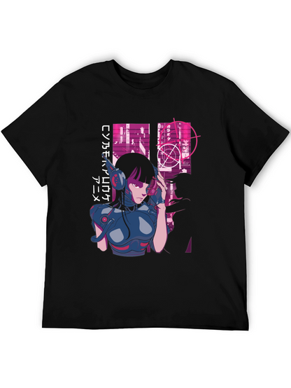 Cyberpunk Anime Graphic Tee