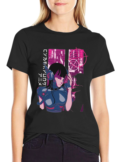 Cyberpunk Anime Graphic Tee