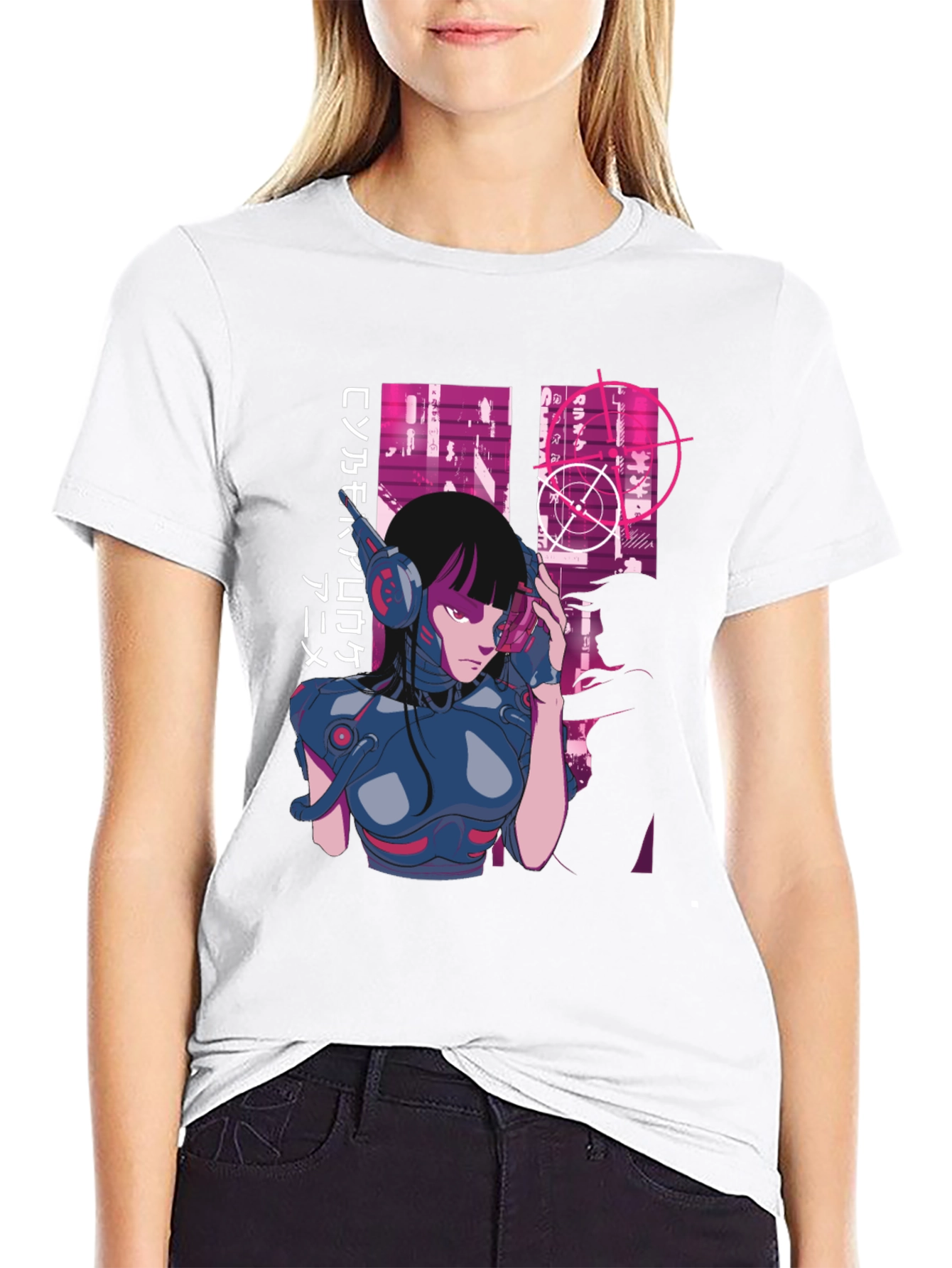 Cyberpunk Anime Graphic Tee