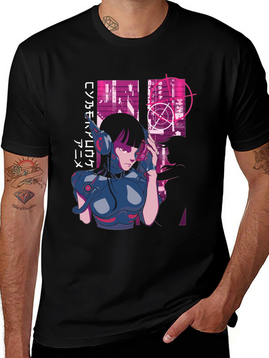 Cyberpunk Anime Graphic Tee