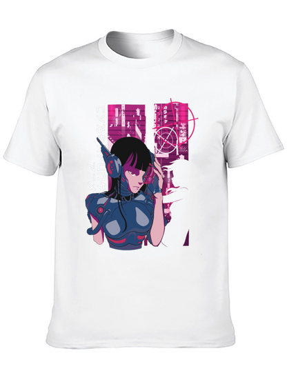 Cyberpunk Anime Graphic Tee