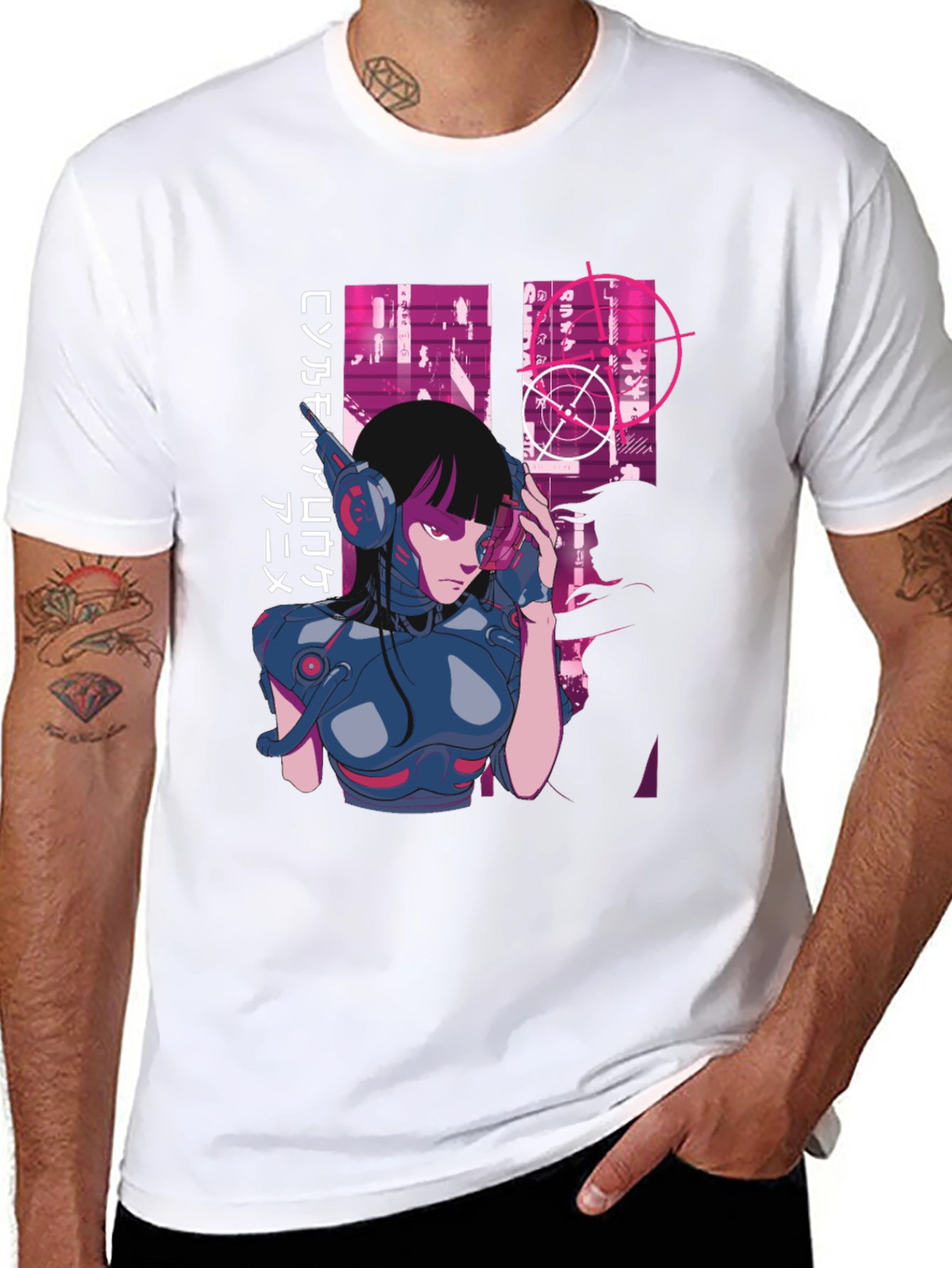 Cyberpunk Anime Graphic Tee